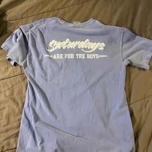 Blue and White Old Row Tee